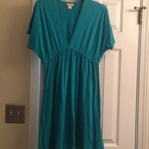 Teal swimsuit coverup